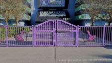 Disney's Pop Century - Computer Pool Gate with Water Jet Cut and Custom Painted Logo