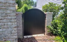 This Aluminum Tongue and Groove Walk Gate was fabricated to match the customers existing Tongue and Groove shutters.