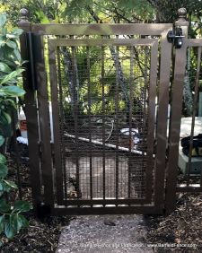 Aluminum Maintenance Access Gate with 1" Sq. Opening Aluminum Mesh