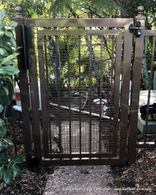 Aluminum Maintenance Access Gate with 1" Sq. Opening Aluminum Mesh