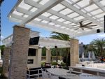 Aluminum Pool Pavilion with POLYGAL Polycarbonate Structured Sheet Roof System